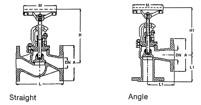 DIN Cast Iron Globe Valves PN16