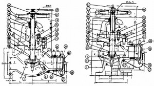 Marine Cast iron Hose Valves with ANSI thread JMS7305 10K