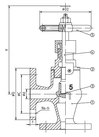 Bronze Angle SDNR Valve JIS F7352 5K (2)