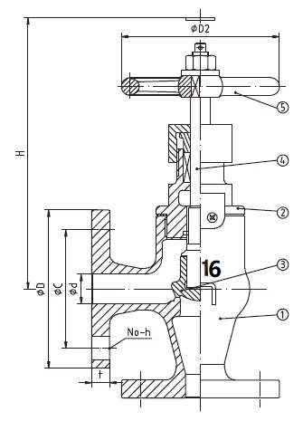 Bronze Angle SDNR Valve JIS F7410 16K (2)