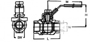 DIN Stainless Steel Ball Valves with Full Bore